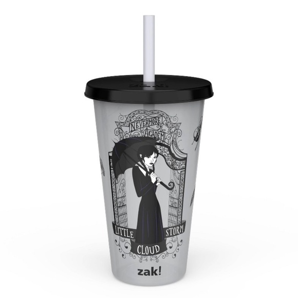 Zak! Designs 3-Pack Wednesday Nevermore Academy Glow in the Dark Tumblers 25oz - Picture 3 of 14